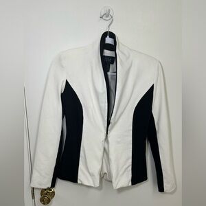Women's Black and White Blazer